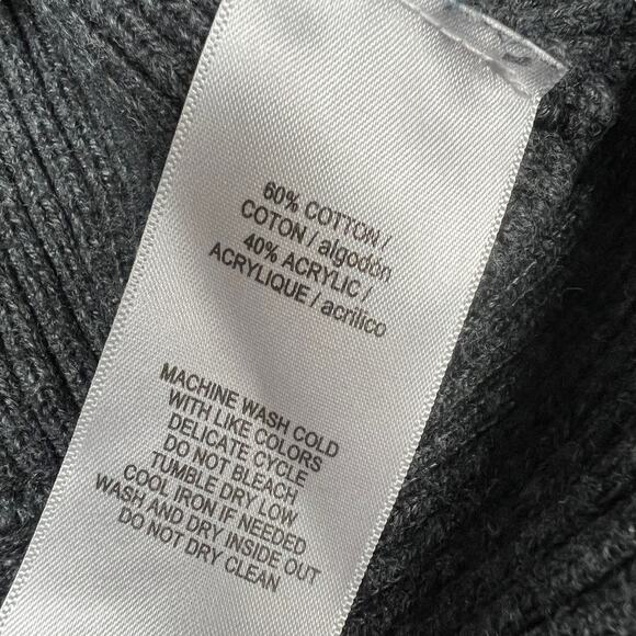 Laundry by Shelli Segal Sweater Ribbed Knit Crew Neck Asymmetrical Zip Women's M - Picture 5 of 9